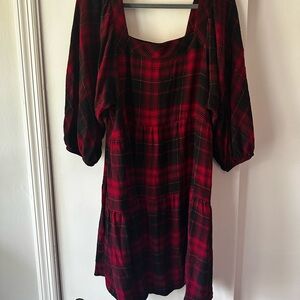Maurice’s Buffalo Plaid Red and Black Women's Dress